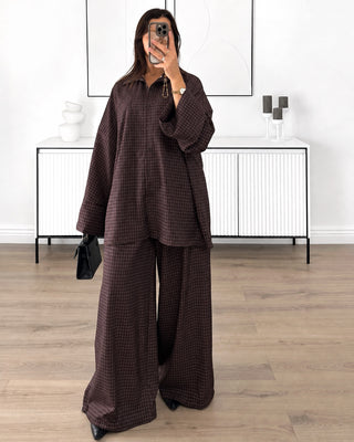 Ensemble large à Carreaux