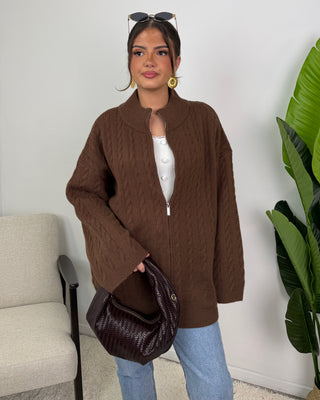 Gilet torsadé