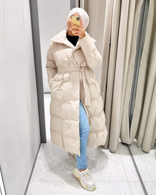 Doudoune avec ceinture