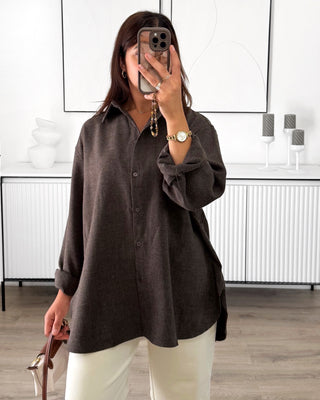 Chemise épaisse avec ceinture