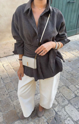 Chemise épaisse avec ceinture