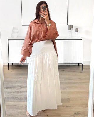 Jupe blanche en coton