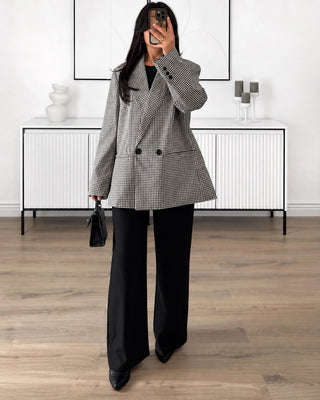 Blazer à carreaux