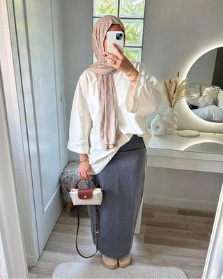 Tshirt oversize en coton blanc