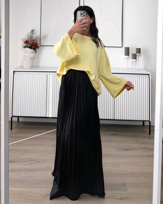 Tshirt oversize en coton jaune