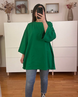 Tshirt oversize en coton vert